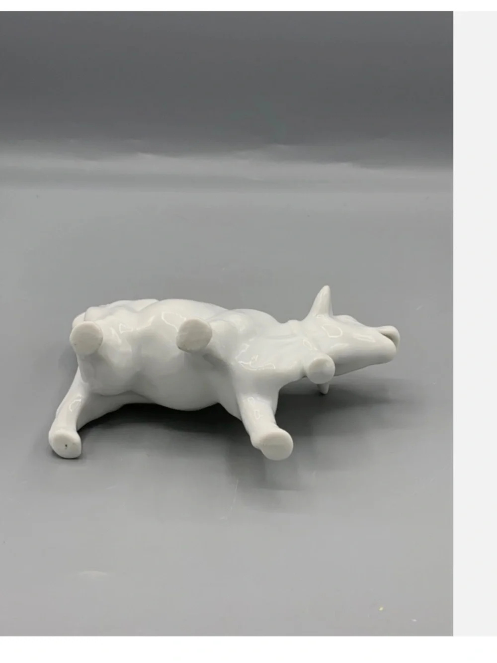 Vintage White Cow Creamer unmarked